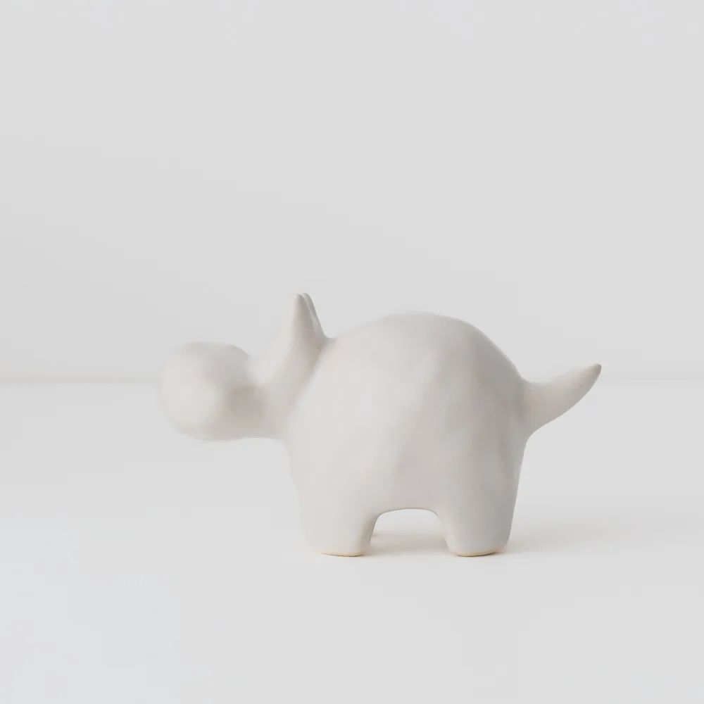 Zuri Hippo Object - White
