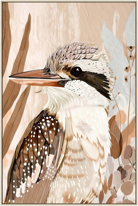 Kookaburra - Framed Hand Painted Print