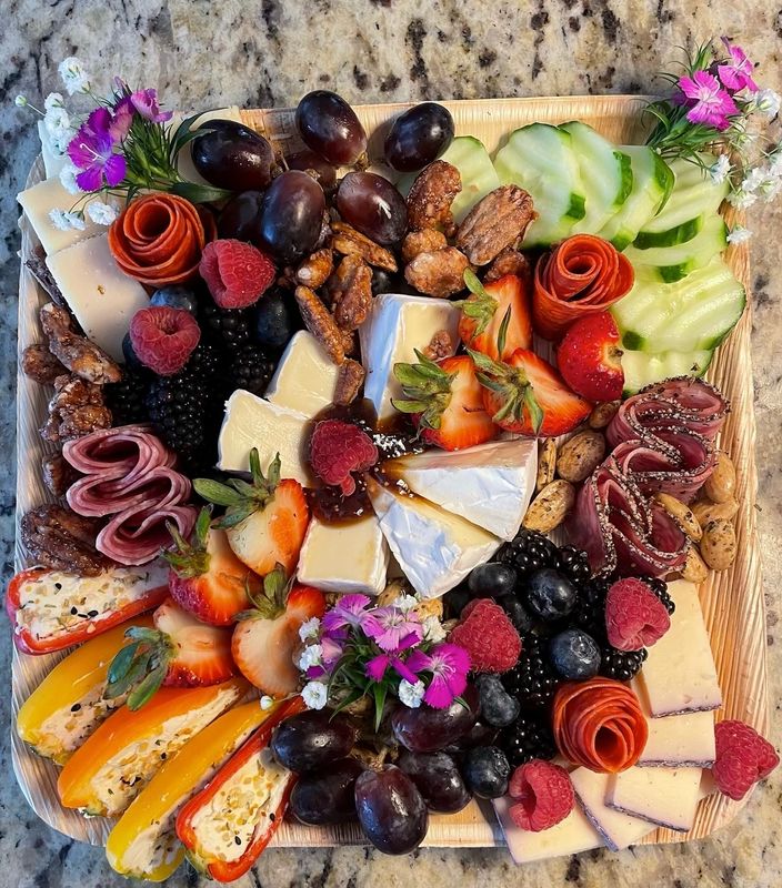 The Double Date - 2 Cheeses, 2 Meats, 2 Condiments, 3 Accompaniments