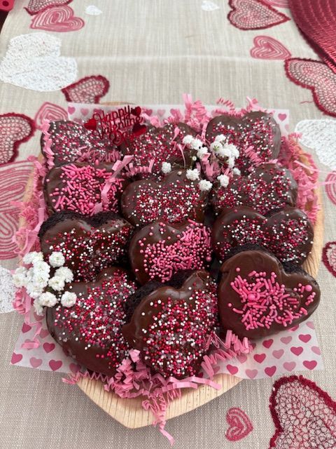 Heart Shaped Chocolate Fudge Brownies with Chocolate Fudge Icing