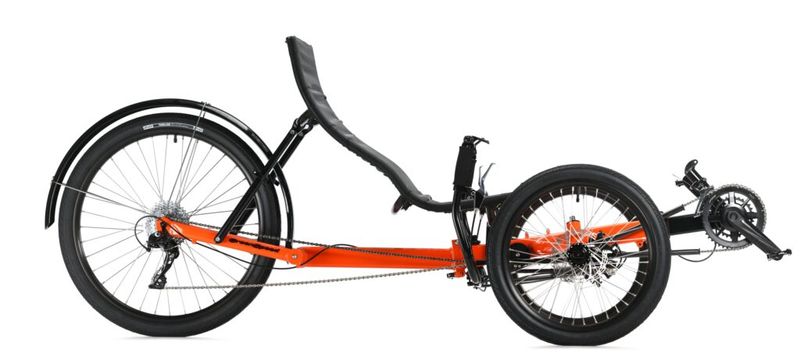 GreenSpeed Magnum BW Folding Recumbent Trike Orange