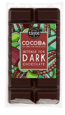 Miniature dark chocolate bar