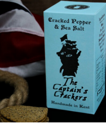 'Captains' cracked pepper & seasalt crackers