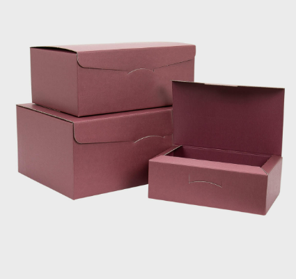 Large burgundy festive giftbox