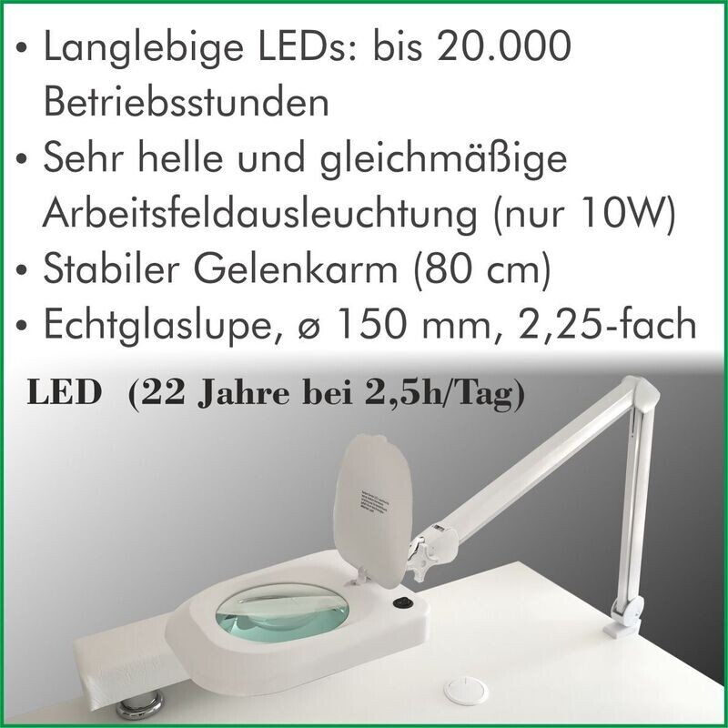 LED-Lupenleuchte (2,25-fach)