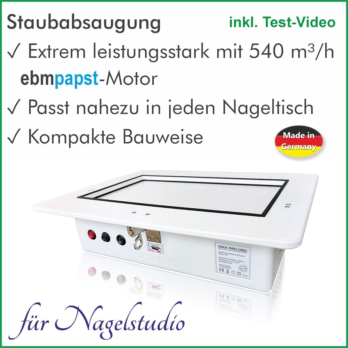 Einbau Staubabsaugung V300-A