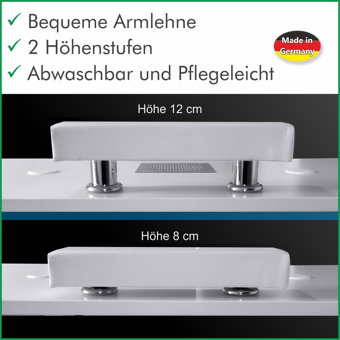 Ersatz Armlehne (mit Füßen)