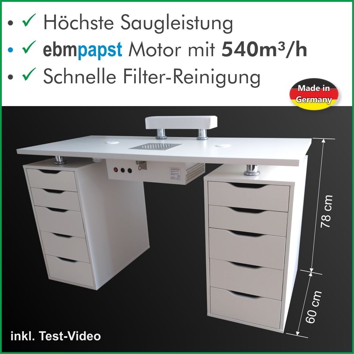 Nageltisch T12 V300-B