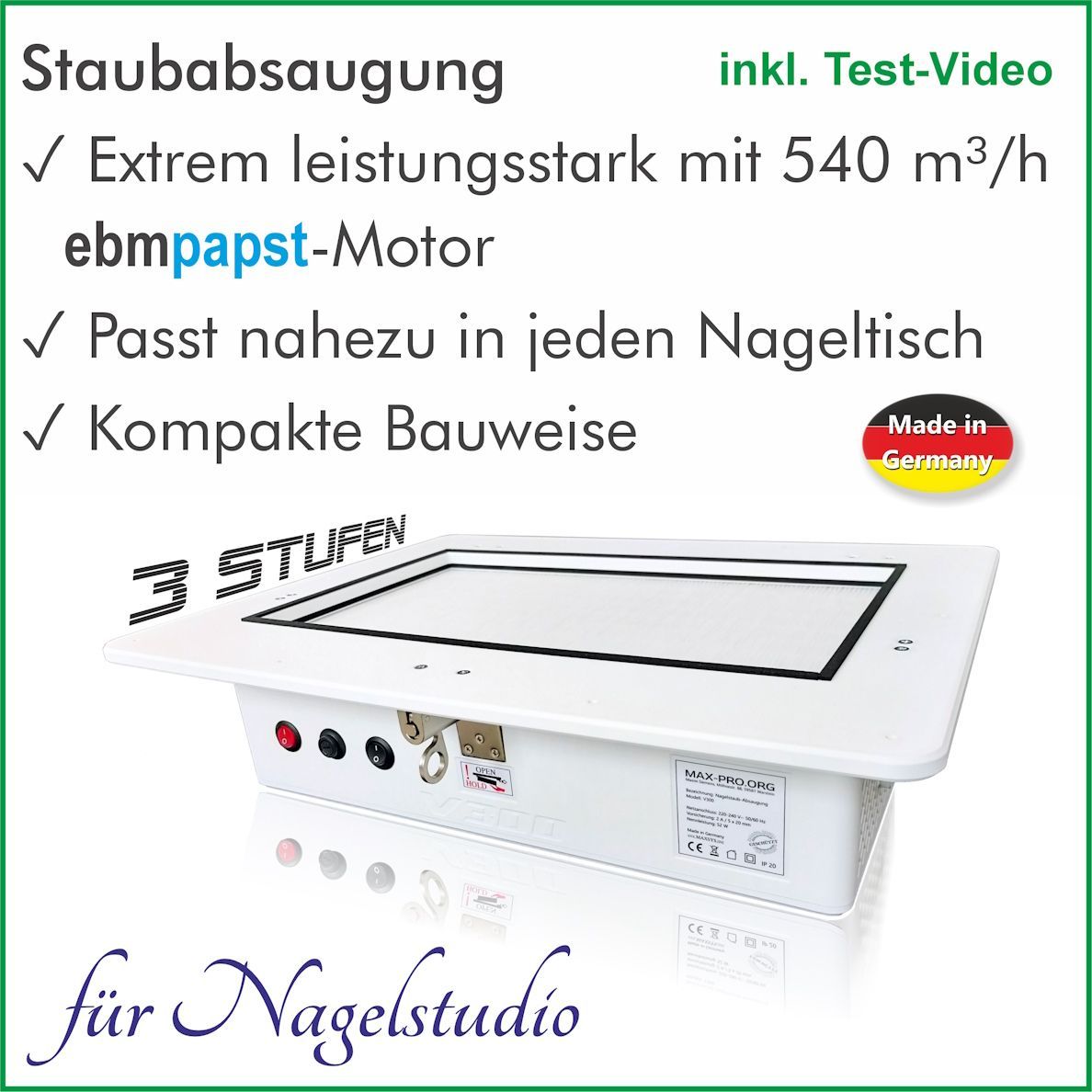 Einbau Staubabsaugung V300-B