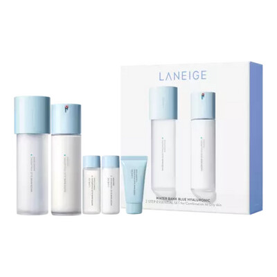LANEIGE Water Bank Blue Hyaluronic 2 Step Essential Set for Combination to Oily skin