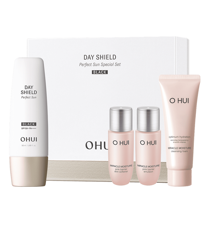O HUI Day Shield Perfect Sun Black Special Set