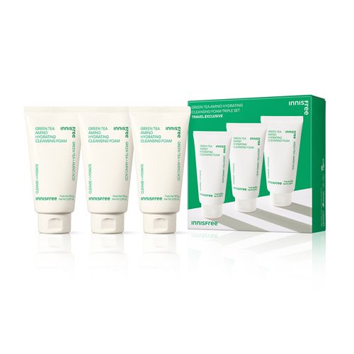 INNISFREE Green Tea Hydrating Amino Acid Cleansing Foam Triple Set