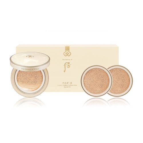 THE HISTORY OF WHOO Gongjinhyang:Mi Luxury Golden Cushion Glow No.21 Special Set