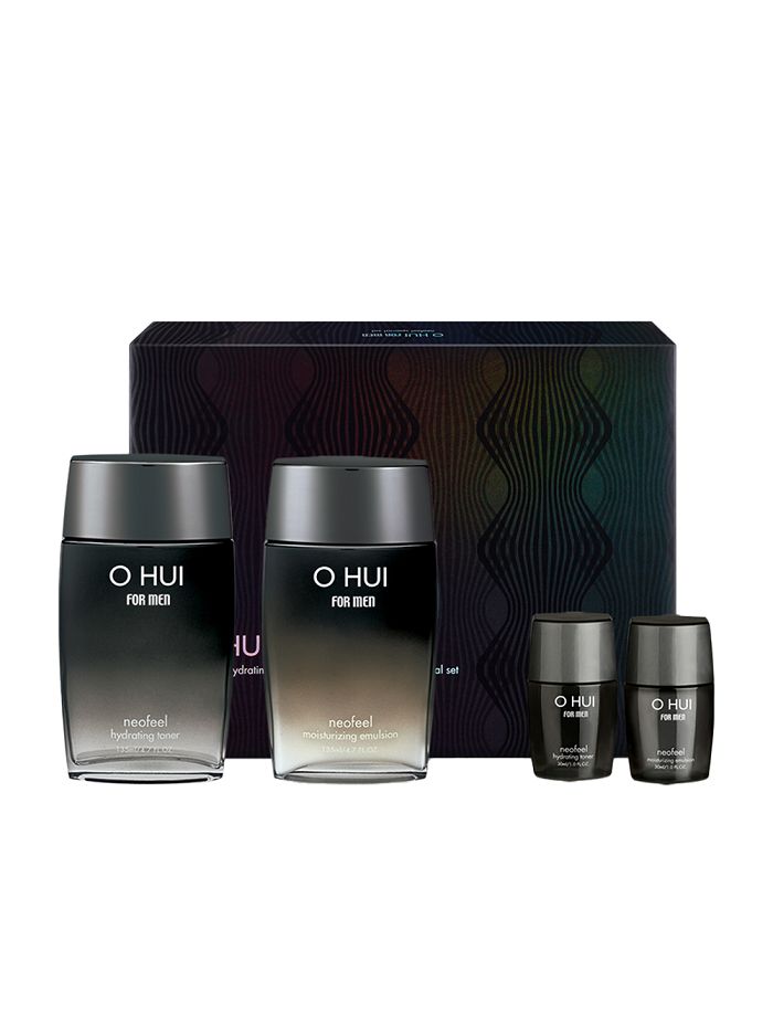 O HUI For Men Neofeel  Hydrating Toner &amp; Moisturizing Emulsion Special Set