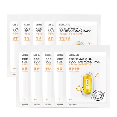 LEBELAGE Coenzyme Q-10 Solution Mask Pack
