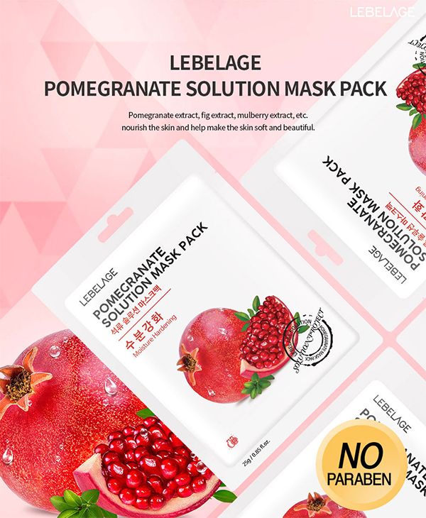 LEBELAGE Pomegrante Solution Mask Pack