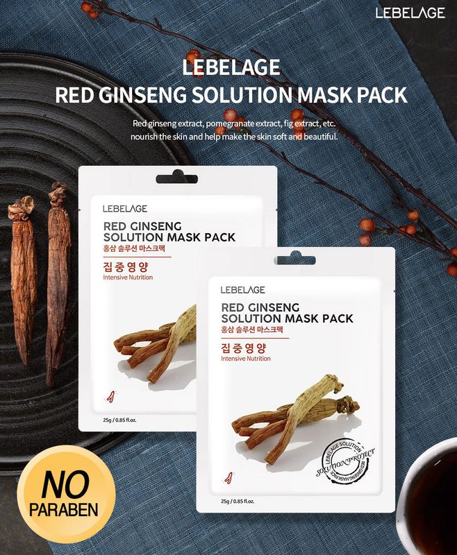 LEBELAGE Red Ginseng Solution Mask Pack