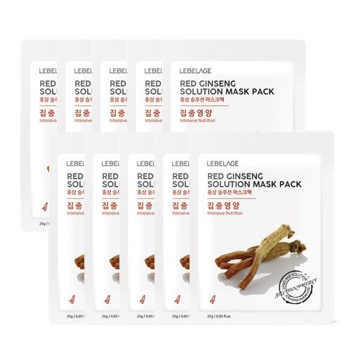 LEBELAGE Red Ginseng Solution Mask Pack