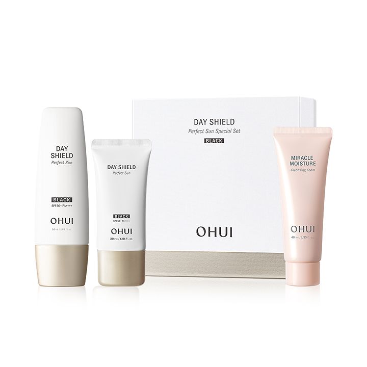 O HUI Day Shield Perfect Sun Black Special Set