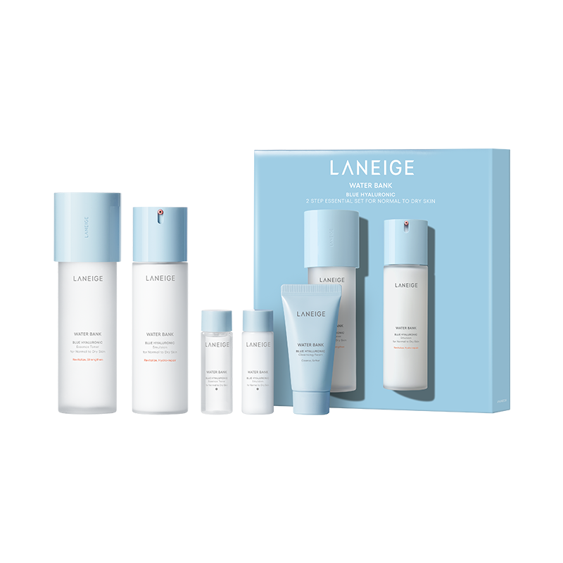 LANEIGE Water Bank Blue Hyaluronic 2 Step Essential Set for Normal to Dry skin