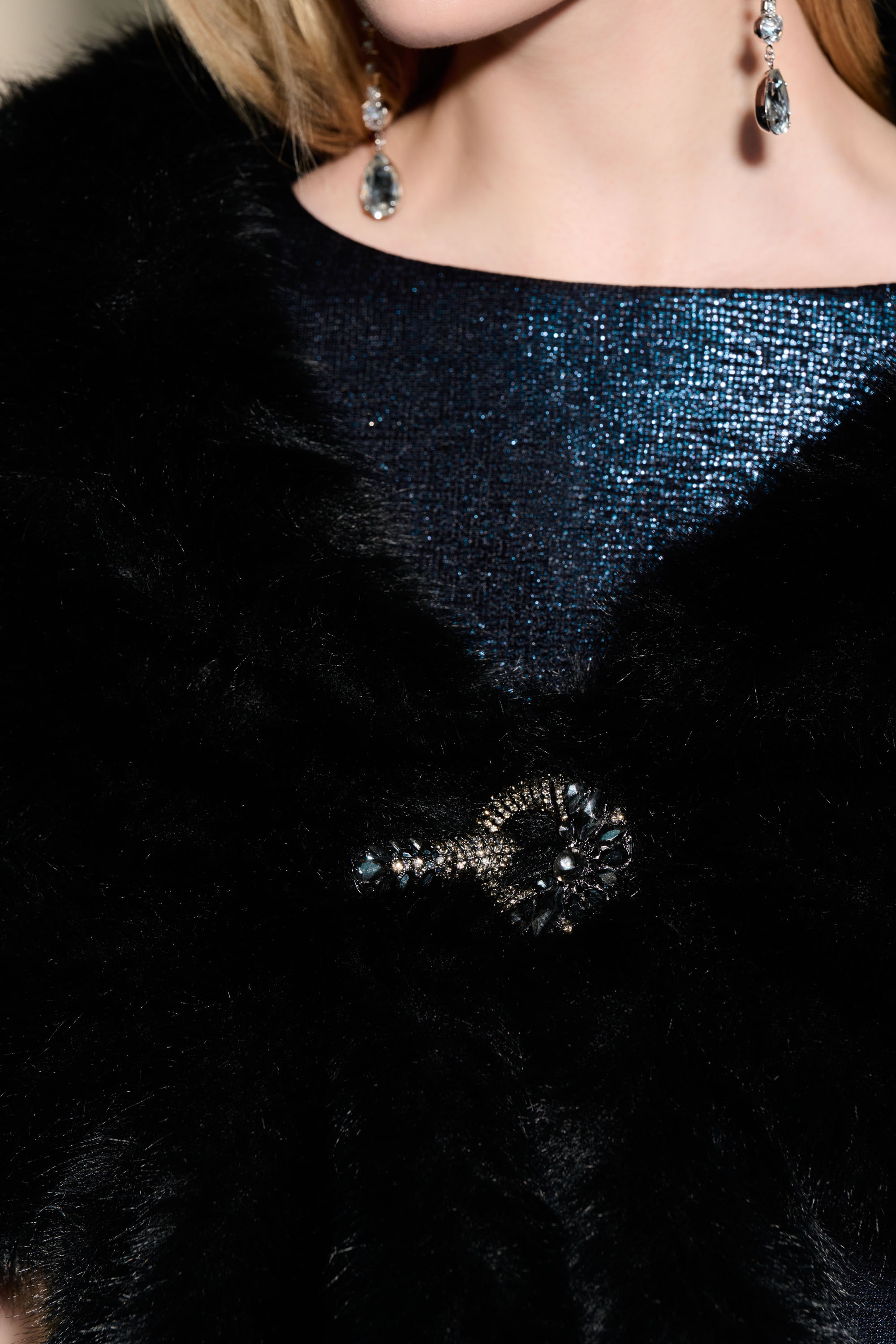 Joseph Ribkoff Faux Fur Cape 233796