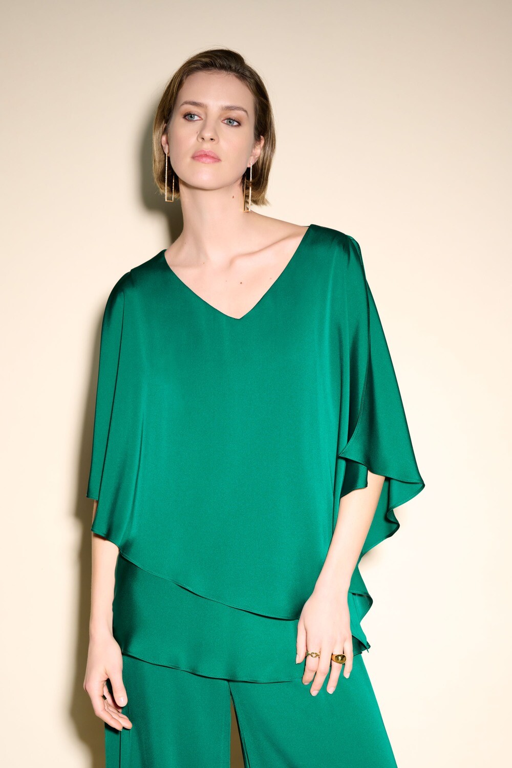Satin Cape Top 233754