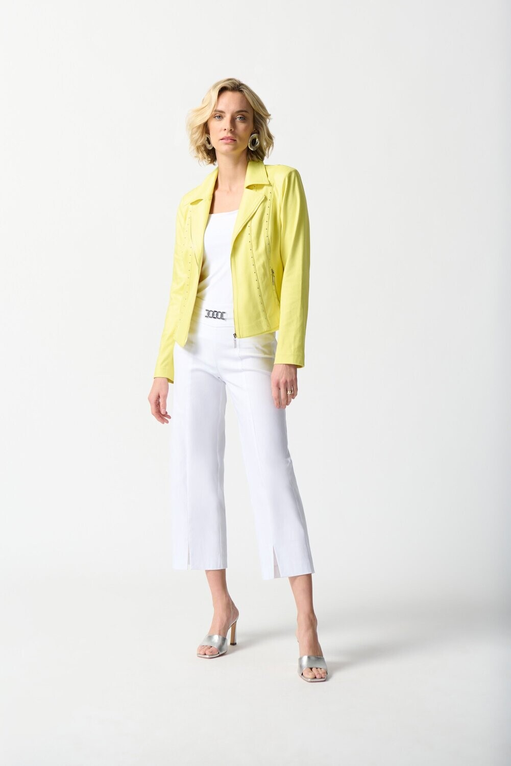 Joseph Ribkoff Foiled Suede Fitted Jacket 242908