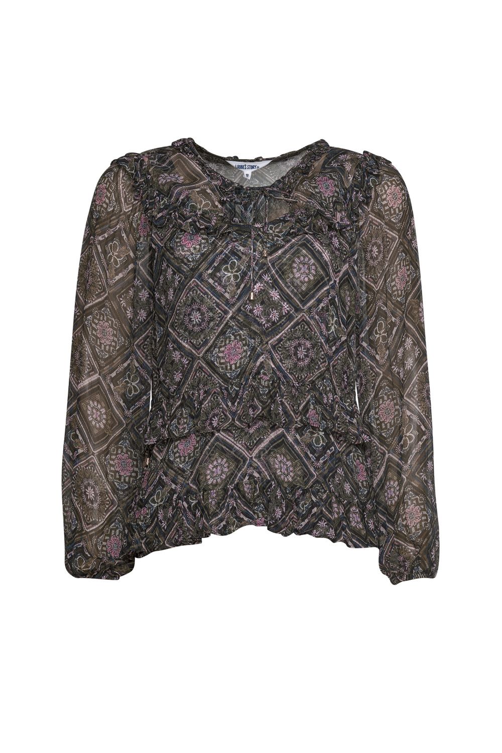 Loobie's Storey Spirited Ruffle Top LS2641S
