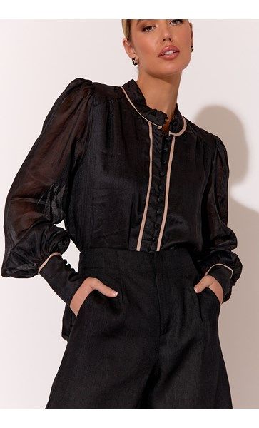 Adorne Samantha Ramie Top