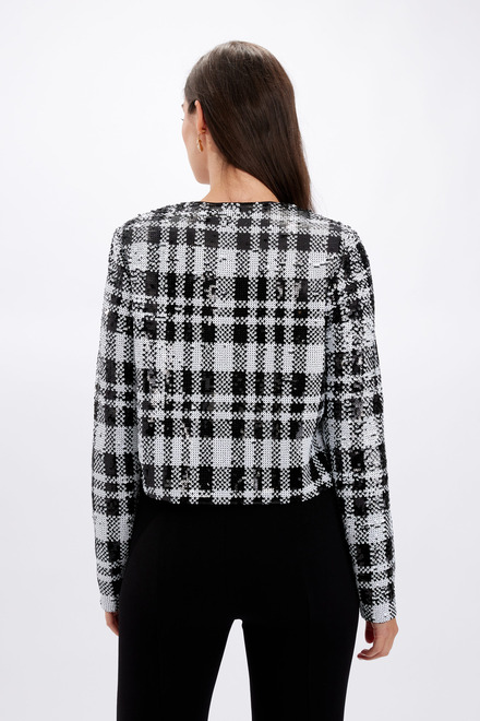 Frank Lyman Black/White Sequin Jacket 246239U