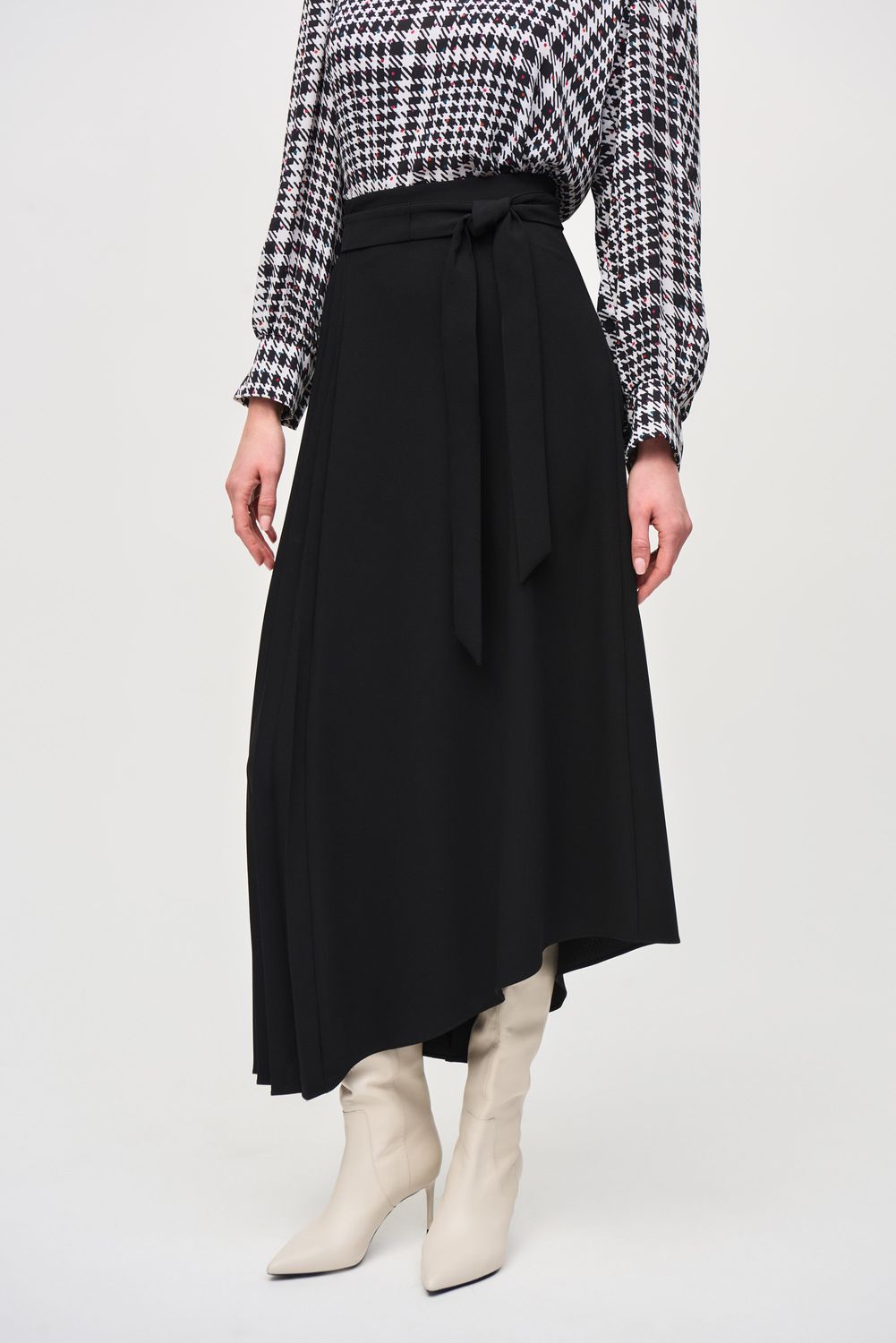 Joseph Ribkoff Woven Crepe Asymmetrical Skirt 243117
