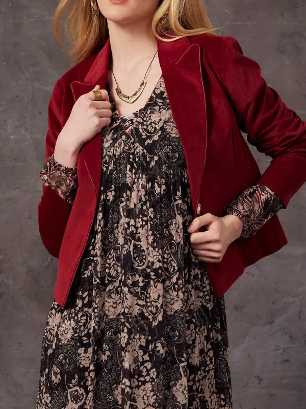 Loobies Story Edith Jacket Cranberry
