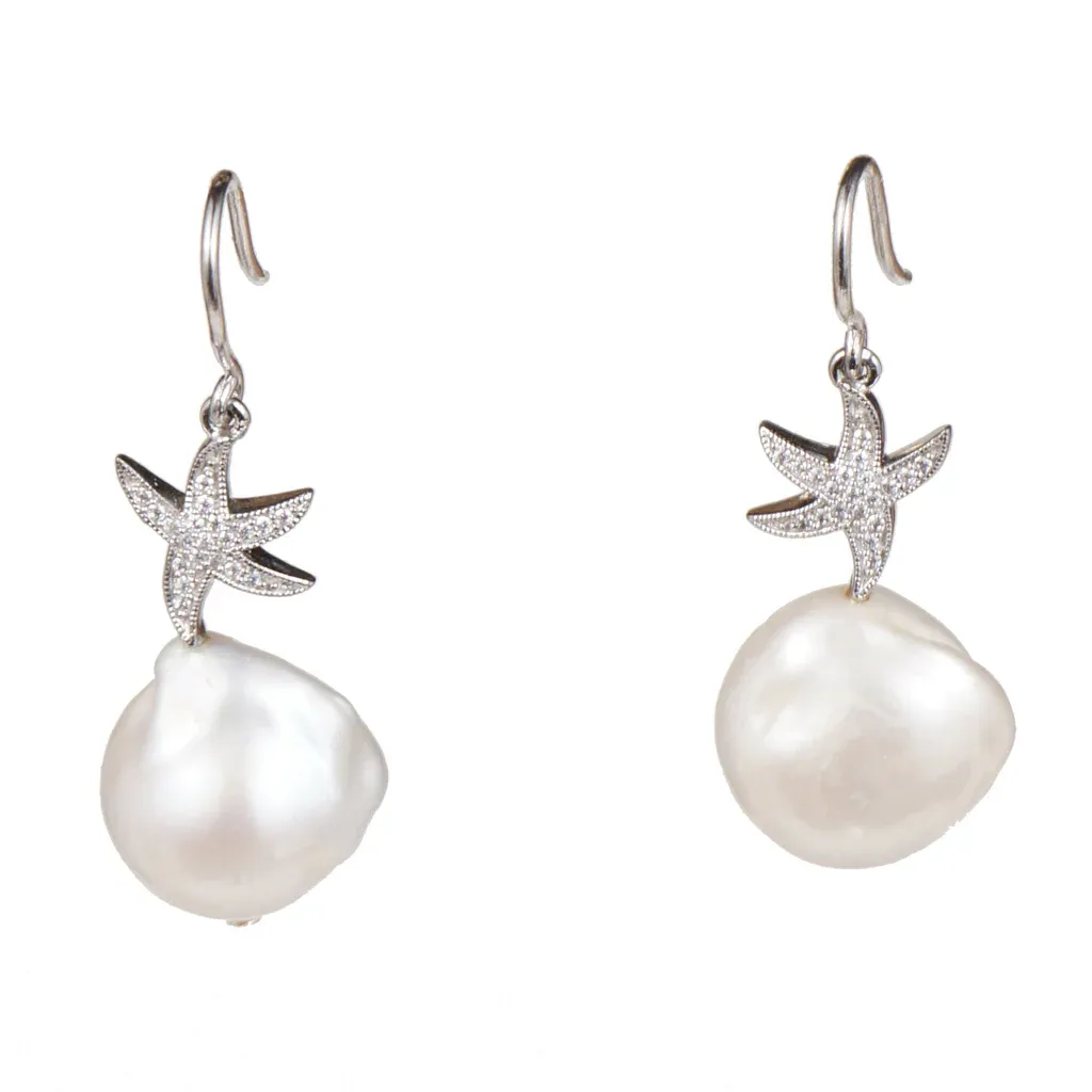 Star earrings, size: one size