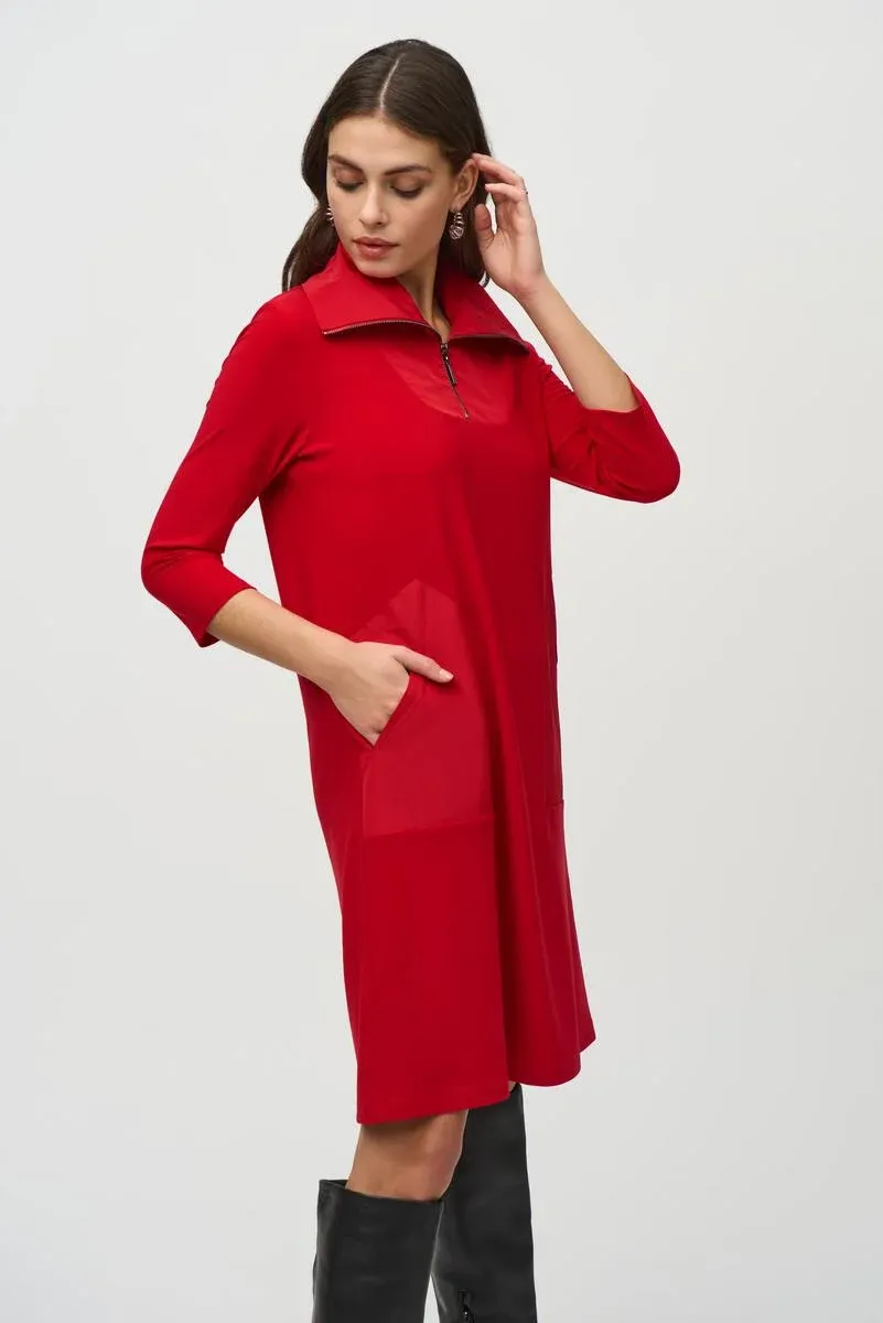 Joseph Ribkoff  Lipstick Red Dress 244045