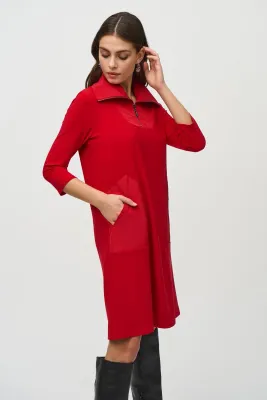 Joseph Ribkoff  Lipstick Red Dress 244045