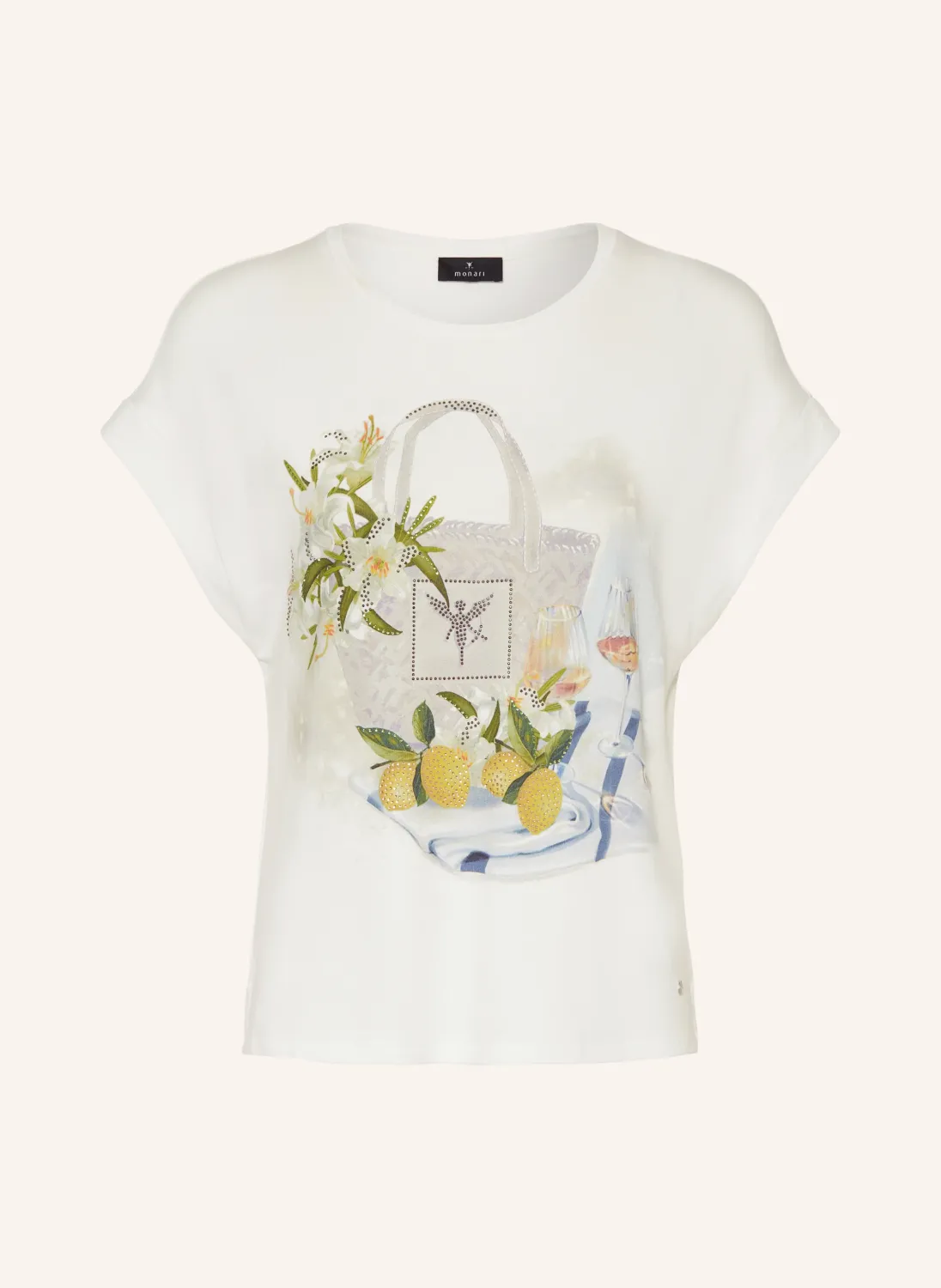 Monari  Decorative Gem Tee Shirt 408854