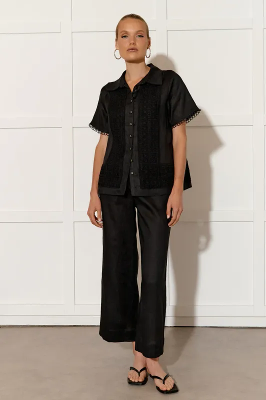 ADORNE VANESSA LACE PANEL TOP