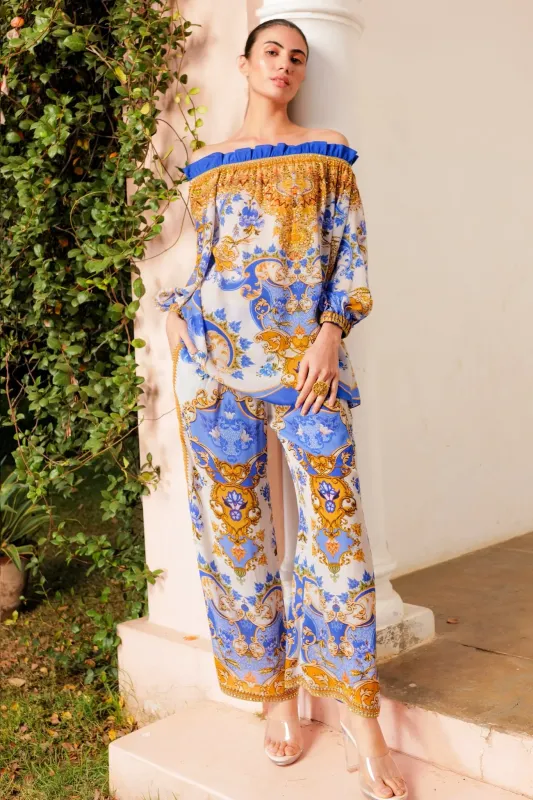CZARINA Santorini sunrise palazzo pants