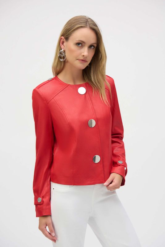 Joseph Ribkoff Faux Suede Boxy Jacket 252918