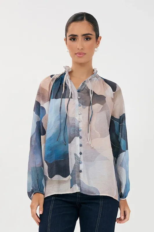 ADORNE Opal Printed Long Sleeve Top