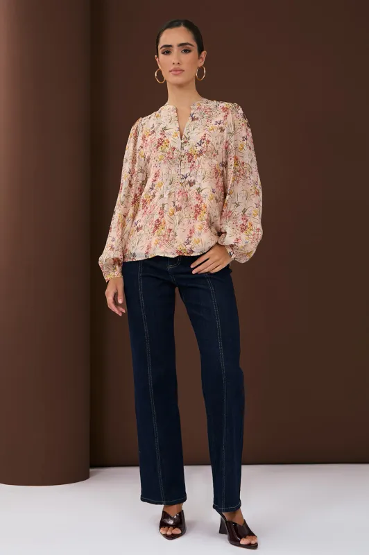 ADORNE Issy Belfast Print Top