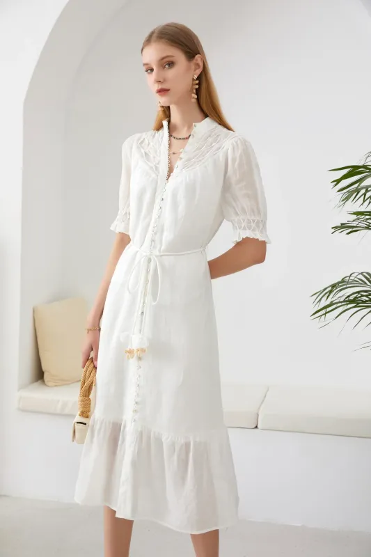 G.D.S. Collette Dress White
