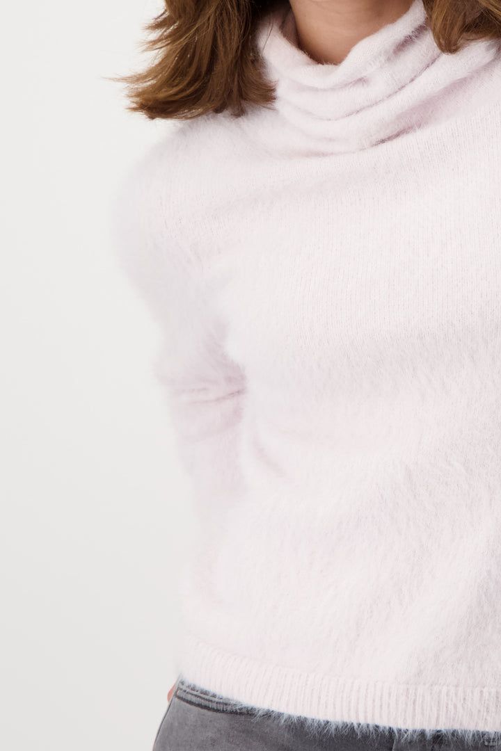 Monari Polo Neck Jumper Rosy