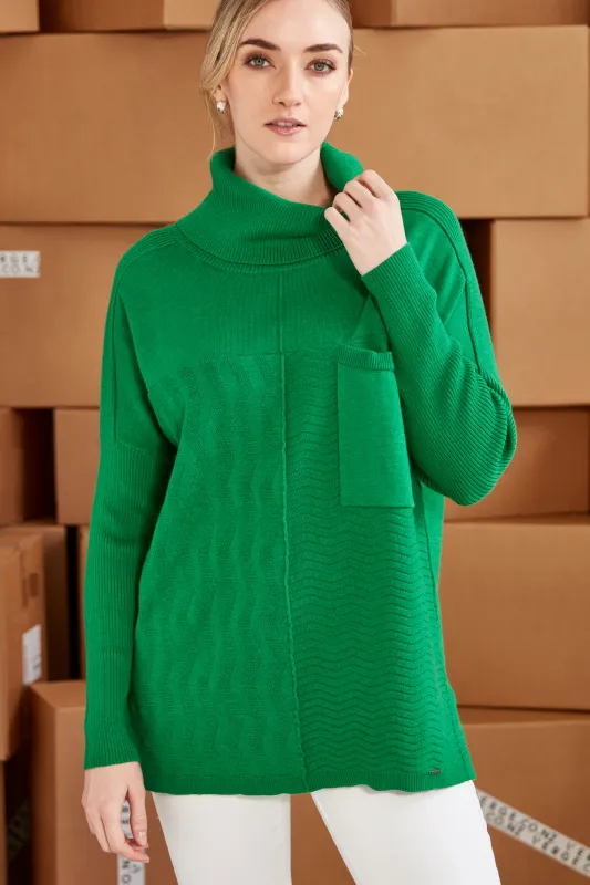 Verge Jewel Sweater Grass 9575SF