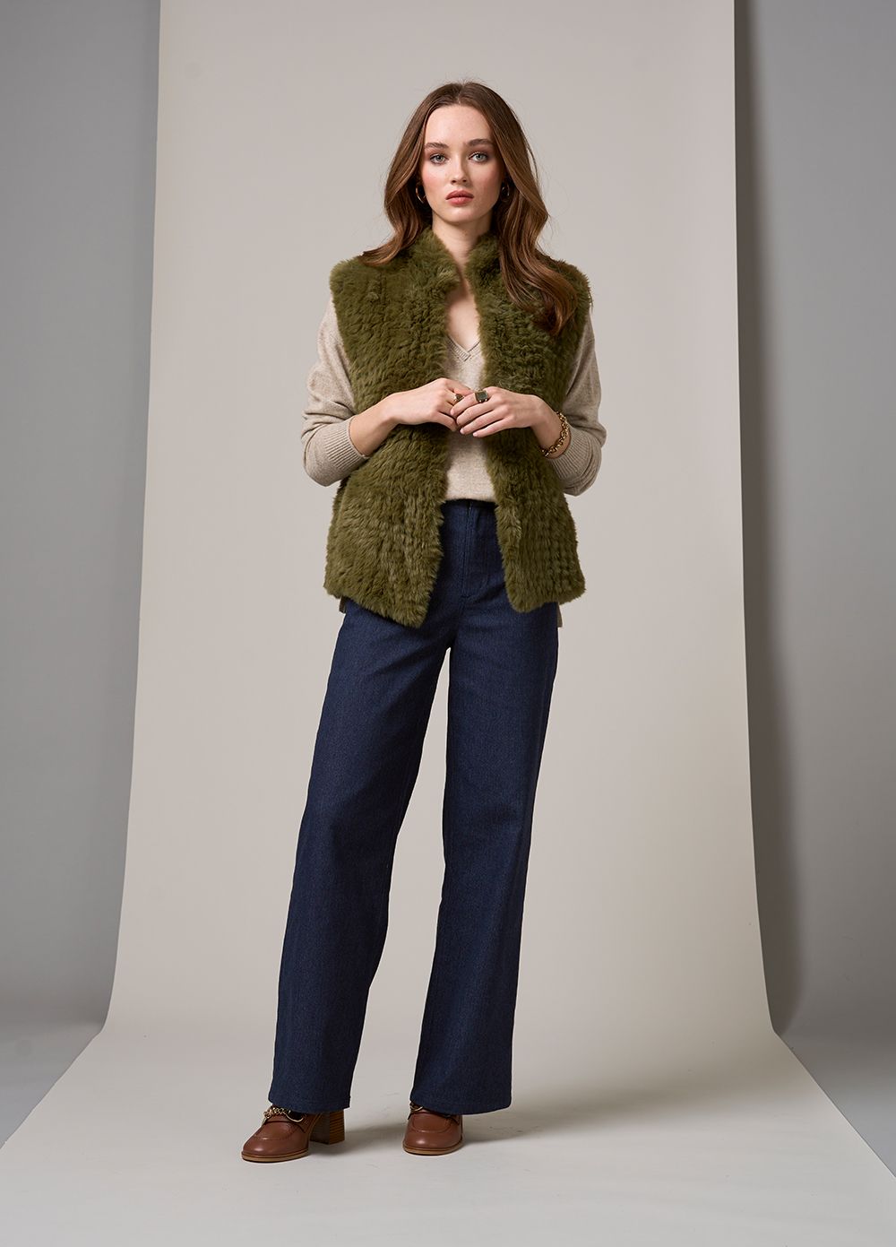 Loobies Story  Wintour Gilet LS2978 Olive