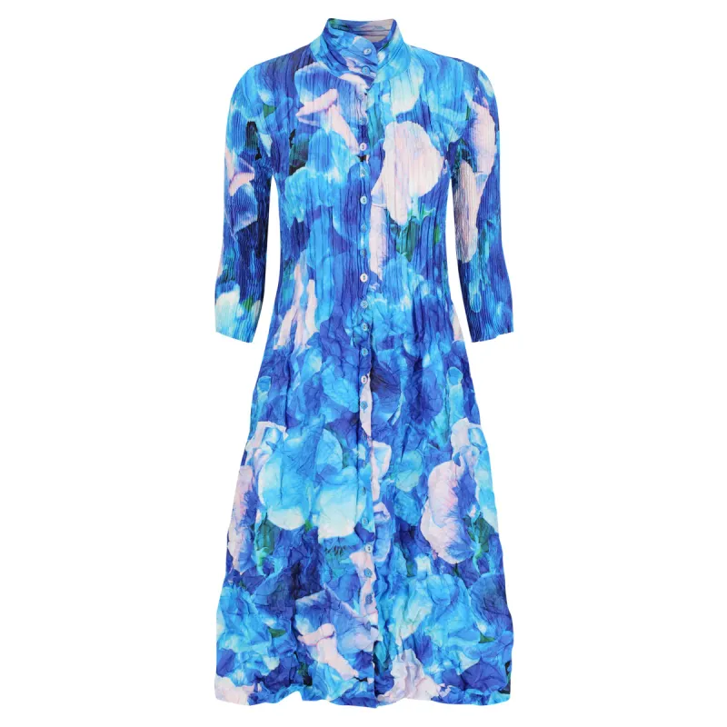 Alquema Nehru Coat Dress Ocean Sweet Pea ACC308OCES