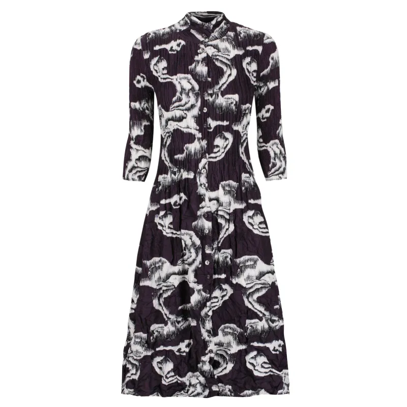 Alquema Nehru Coat Dress Storm ACC308STO