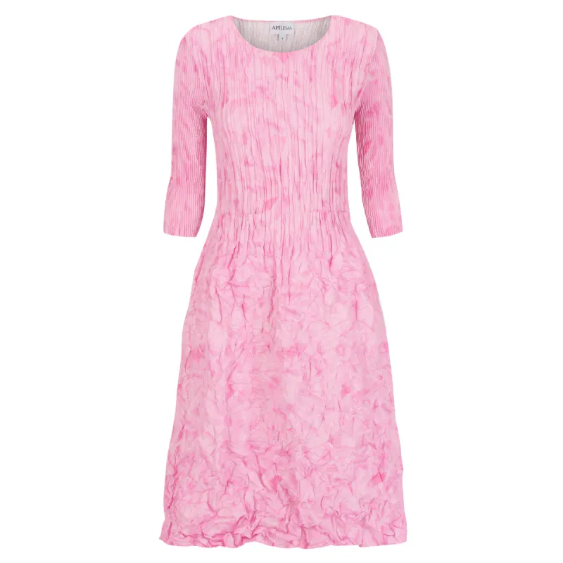 Alquema 3/4 Sleeve Smash Pocket Dress Pink Stirring ADC544