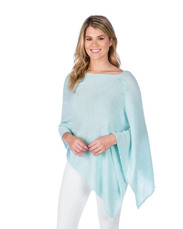 Alashan Cashmere Pearl Topper pale green