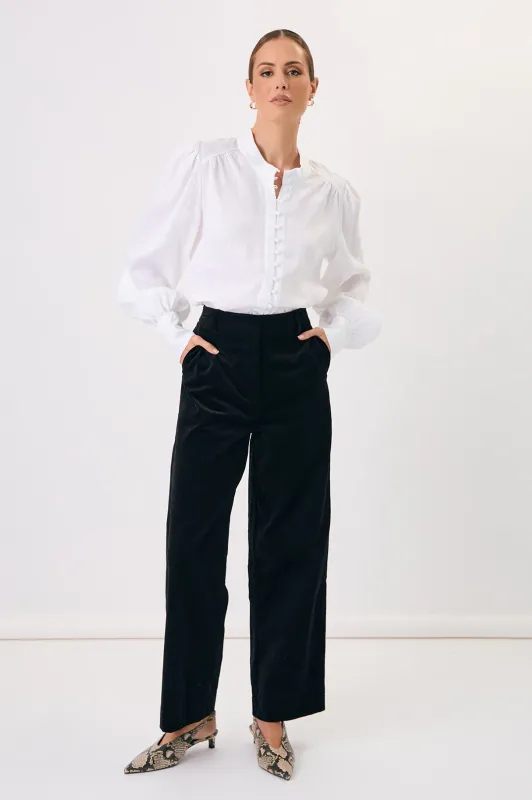 Adorne Samantha Linen White Shirt AJD1595